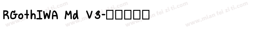 RGothIWA Md V3字体转换